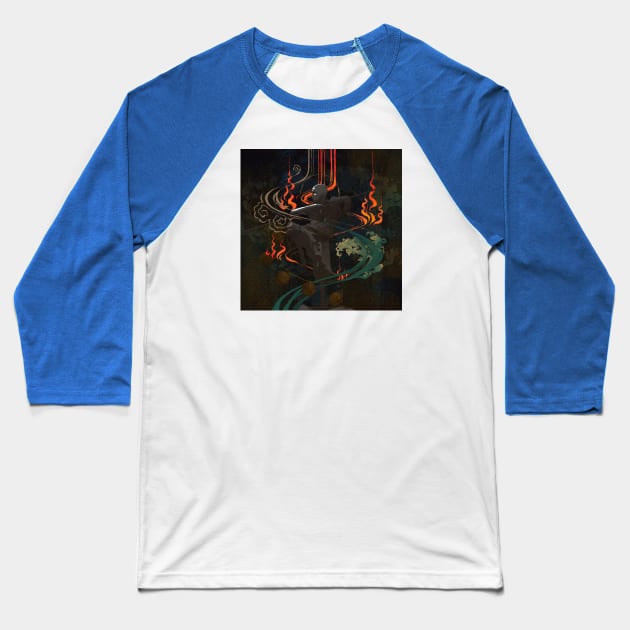 Shaolin Kung Fu Baseball T-Shirt by LeonardoVincentArt